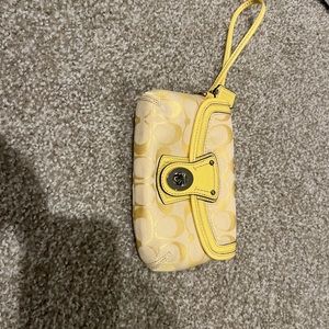 Yellow Coach Wristlet